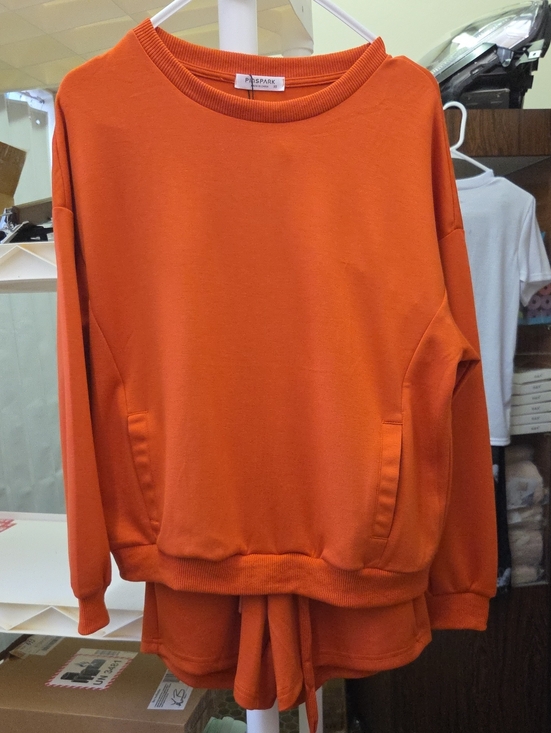 Pinspark Other - PinSpark Cozy Orange Sweatshirt Set